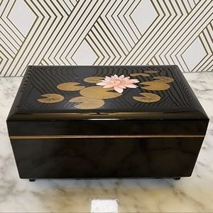 Lotus Jewelry Box - Music Box - Otagiri - Japan